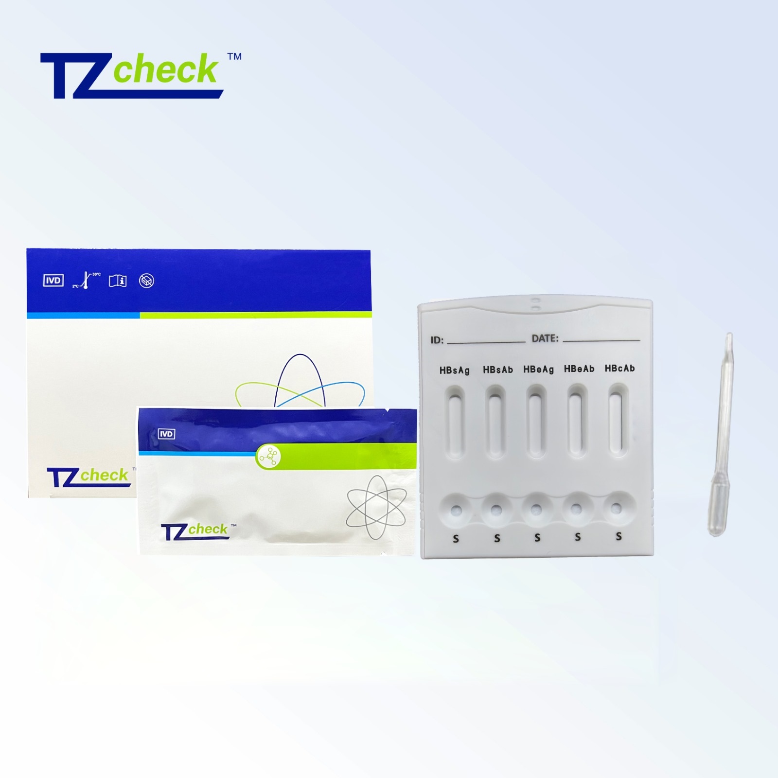Комбінований експрес-тест на Вірус гепатиту В (HBV) (сироватка / плазма)
